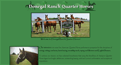 Desktop Screenshot of donegalranchquarterhorses.com