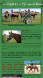 Mobile Screenshot of donegalranchquarterhorses.com