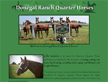 Tablet Screenshot of donegalranchquarterhorses.com